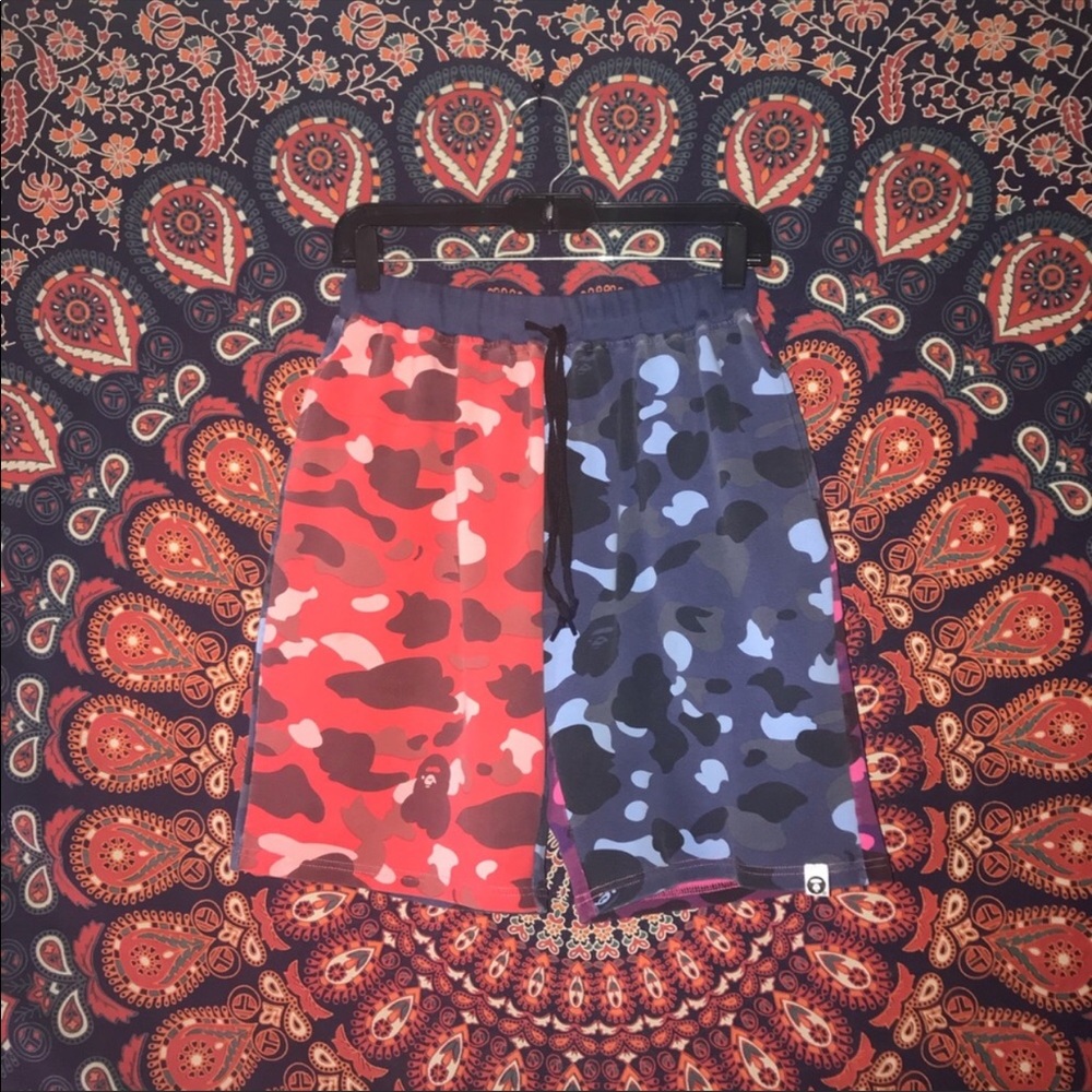 Bape Crazy Camo Shorts
